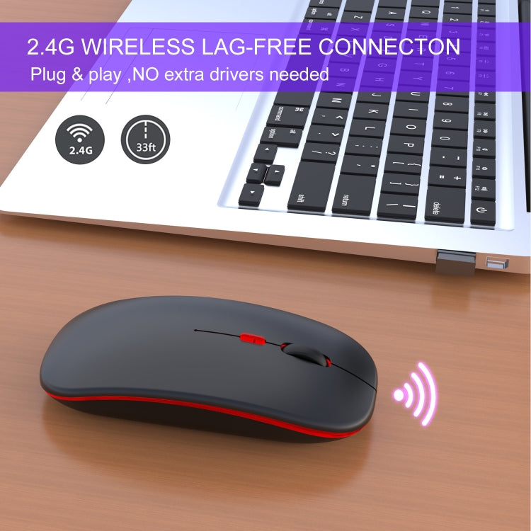HXSJ M40 2.4GHZ 800,1200,1600 dpi Regolazione della terza marcia Mouse wireless colorato USB ricaricabile