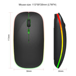 HXSJ M40 2.4GHZ 800,1200,1600 dpi Regolazione della terza marcia Mouse wireless colorato USB ricaricabile