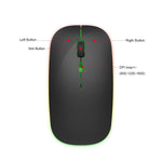 HXSJ M40 2.4GHZ 800,1200,1600 dpi Regolazione della terza marcia Mouse wireless colorato USB ricaricabile