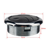 Presa d'aria CA di tipo complessivo da 75 mm per yacht per barche, autobus, camper, altezza filettatura: 22 mm, Connection Tube Size: 70mm