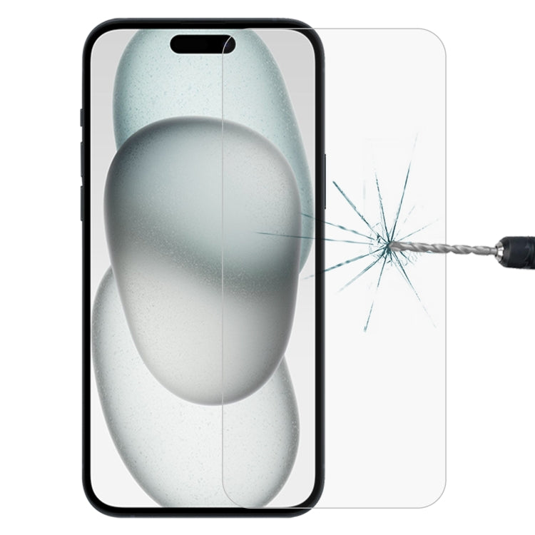 Pellicola in vetro temperato 9H 2.5D da 0,26 mm, For iPhone 16 Pro Max, For iPhone 16 Pro, For iPhone 16 Plus, For iPhone 16, For iPhone 15 Plus / 15 Pro Max, For iPhone 15 / 15 Pro