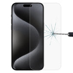 Pellicola in vetro temperato 9H 2.5D da 0,26 mm, For iPhone 16 Pro Max, For iPhone 16 Pro, For iPhone 16 Plus, For iPhone 16, For iPhone 15 Plus / 15 Pro Max, For iPhone 15 / 15 Pro