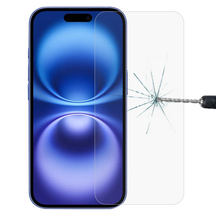 Pellicola in vetro temperato 9H 2.5D da 0,26 mm, For iPhone 16 Pro Max, For iPhone 16 Pro, For iPhone 16 Plus, For iPhone 16, For iPhone 15 Plus / 15 Pro Max, For iPhone 15 / 15 Pro