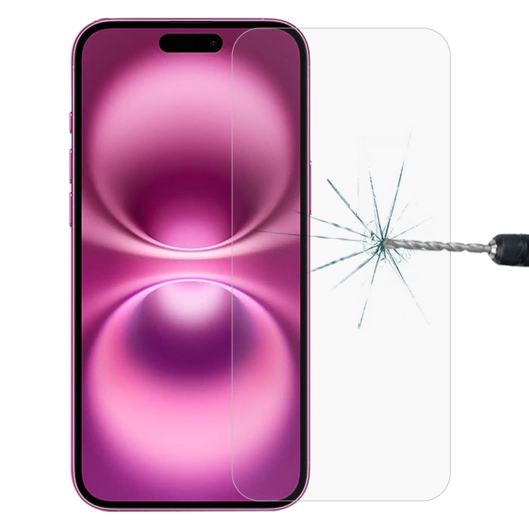 Pellicola in vetro temperato 9H 2.5D da 0,26 mm, For iPhone 16 Pro Max, For iPhone 16 Pro, For iPhone 16 Plus, For iPhone 16, For iPhone 15 Plus / 15 Pro Max, For iPhone 15 / 15 Pro
