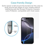 Pellicola in vetro temperato 9H 2.5D da 0,26 mm, For iPhone 16 Pro Max, For iPhone 16 Pro, For iPhone 16 Plus, For iPhone 16, For iPhone 15 Plus / 15 Pro Max, For iPhone 15 / 15 Pro