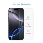 Pellicola in vetro temperato 9H 2.5D da 0,26 mm, For iPhone 16 Pro Max, For iPhone 16 Pro, For iPhone 16 Plus, For iPhone 16, For iPhone 15 Plus / 15 Pro Max, For iPhone 15 / 15 Pro