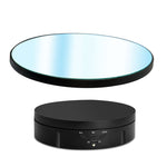 Giradischi con supporto per espositore rotante elettrico a specchio da 22 cm, puntelli per riprese video in diretta, Regular Version, With Remote Control