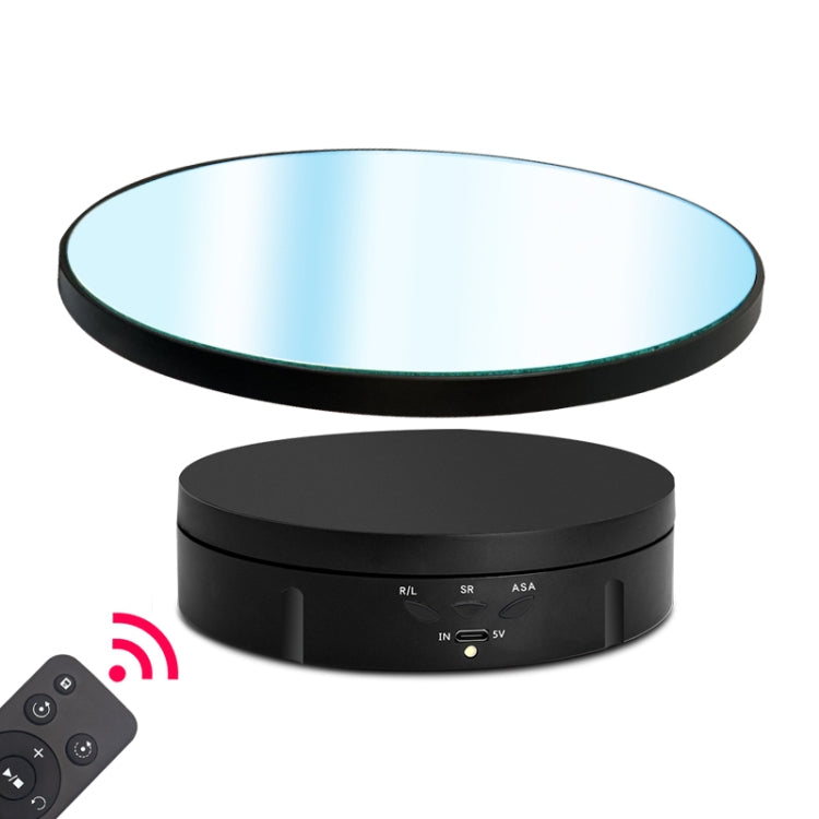 Giradischi con supporto per espositore rotante elettrico a specchio da 22 cm, puntelli per riprese video in diretta, Regular Version, With Remote Control