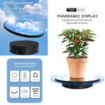 Giradischi con supporto per espositore rotante elettrico a specchio da 22 cm, puntelli per riprese video in diretta, Regular Version, With Remote Control