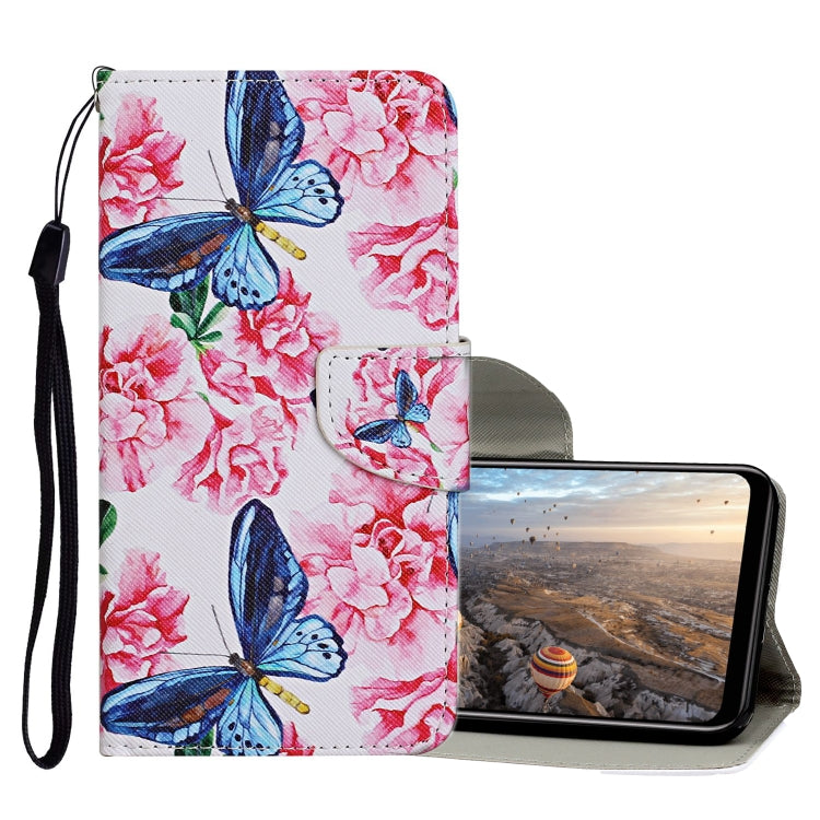 Custodia in pelle flip orizzontale con motivo a disegno colorato con supporto, slot per schede e portafoglio, For Huawei P40