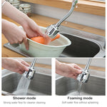 Rubinetto della cucina Soffione antispruzzo Soffione doccia pressurizzato Aeratore rotante universale Stile lungo