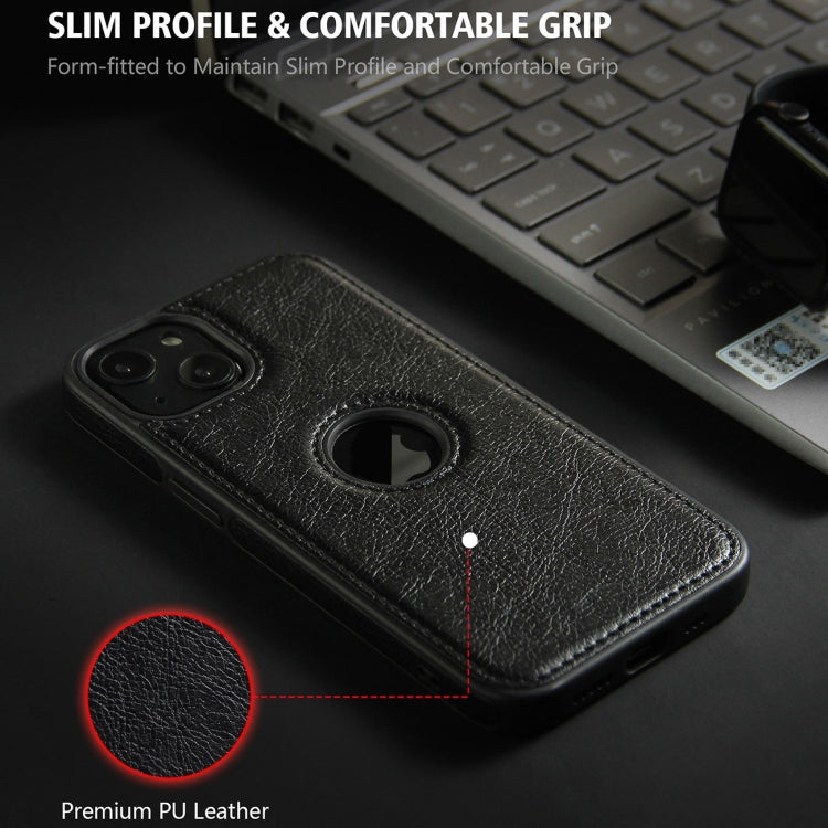 Custodia per telefono con cuciture in pelle, For iPhone 15 Pro Max, For iPhone 15 Pro, For iPhone 15 Plus, For iPhone 15