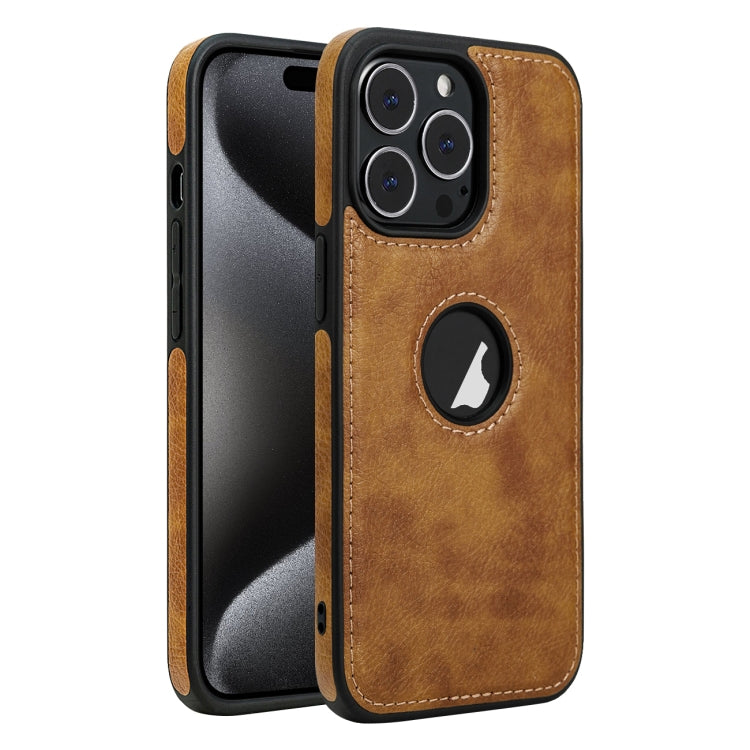 Custodia per telefono con cuciture in pelle, For iPhone 15 Pro Max, For iPhone 15 Pro, For iPhone 15 Plus, For iPhone 15