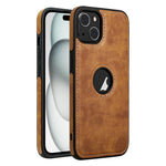 Custodia per telefono con cuciture in pelle, For iPhone 15 Pro Max, For iPhone 15 Pro, For iPhone 15 Plus, For iPhone 15