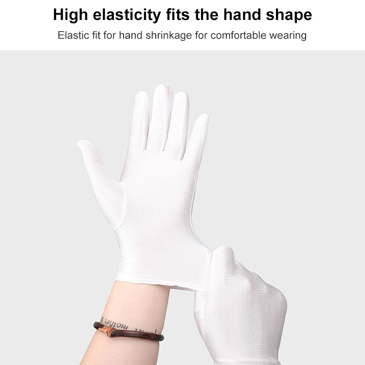 Guanti ispessiti in tessuto antisudore bianco per la protezione del lavoro, 1 Pair