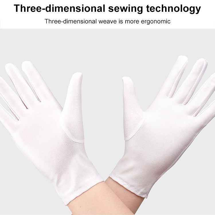 Guanti ispessiti in tessuto antisudore bianco per la protezione del lavoro, 1 Pair