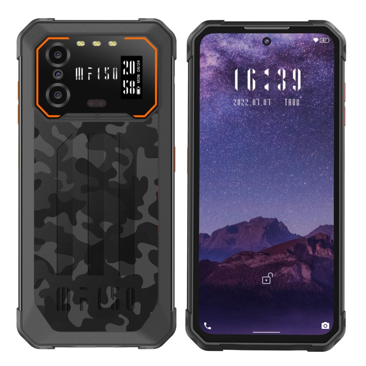 IIF150 B2, IP68/69K / MIL-STD-810H, impronta digitale laterale, visione notturna, Android 13 UMS9230 Octa Core da 6,5 pollici, rete: 4G, NFC, OTG, 6GB+256GB