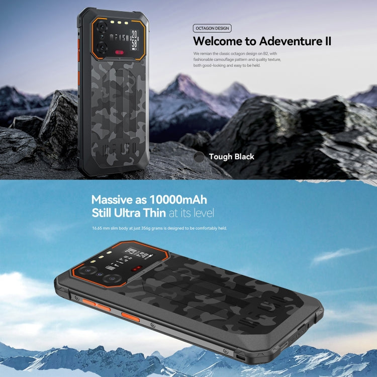IIF150 B2, IP68/69K / MIL-STD-810H, impronta digitale laterale, visione notturna, Android 13 UMS9230 Octa Core da 6,5 pollici, rete: 4G, NFC, OTG, 6GB+256GB
