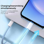 Cavo ricarica intrecciato USB-C a USB-C 1 m per iPhone 16