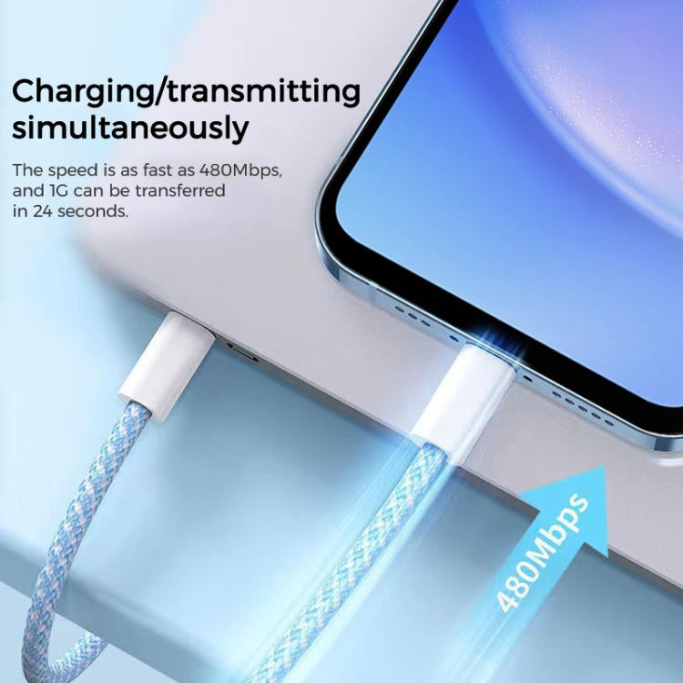 Cavo ricarica intrecciato USB-C a USB-C 1 m per iPhone 16