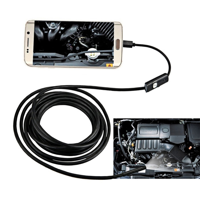 AN97 Telecamera di ispezione del tubo del serpente dell'endoscopio micro USB impermeabile per parti del telefono cellulare Android con funzione OTG, con 6 LED, 5.5mm, 8mm