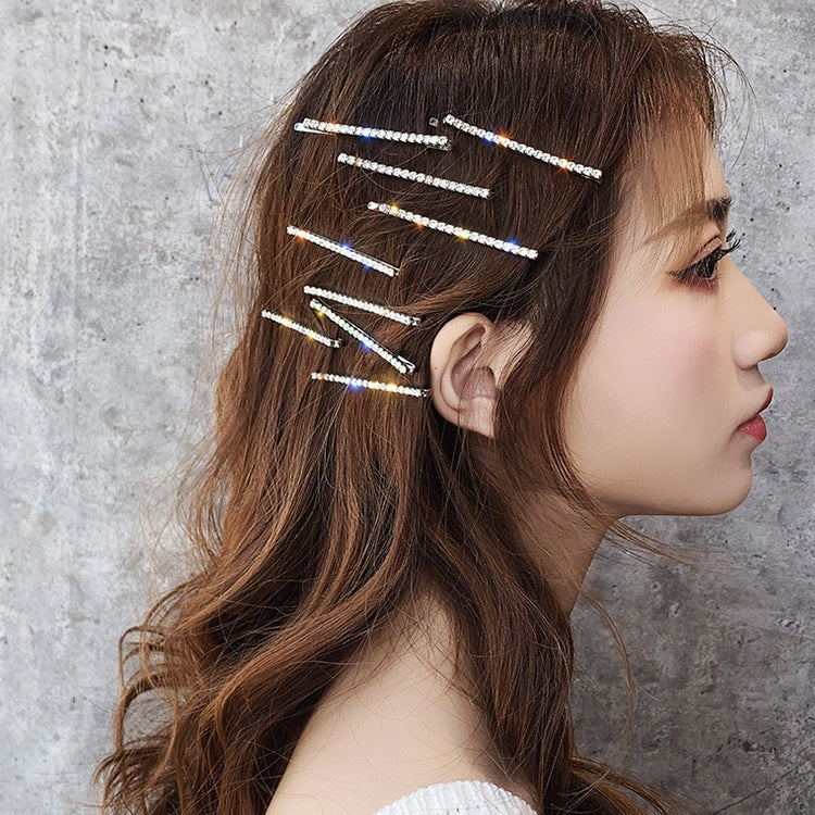 Copricapo con fermagli per capelli versatili con strass brillanti di tendenza celebrità, 4pcs / Set