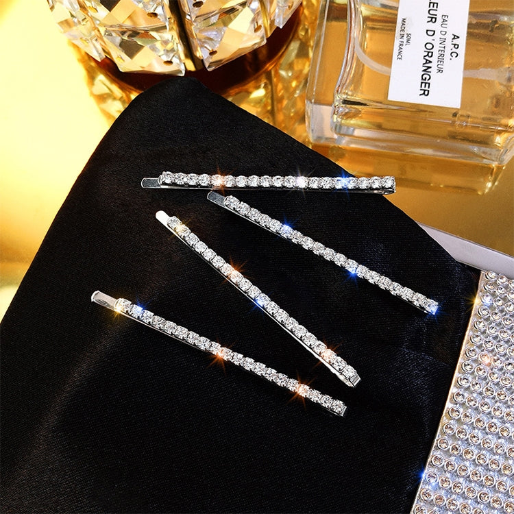 Copricapo con fermagli per capelli versatili con strass brillanti di tendenza celebrità, 4pcs / Set