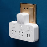 Multipresa USB 1 a 3 con 2 porte USB per casa e ufficio