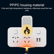 Scheda plug-in per convertitore wireless USB multifunzionale per casa e ufficio, 1 to 3 + 2USB