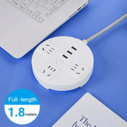 Presa multifunzione da tavolo con cavo e interfaccia USB, 1.8m