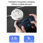 Presa multifunzione da tavolo con cavo e USB 1.8m 2500W