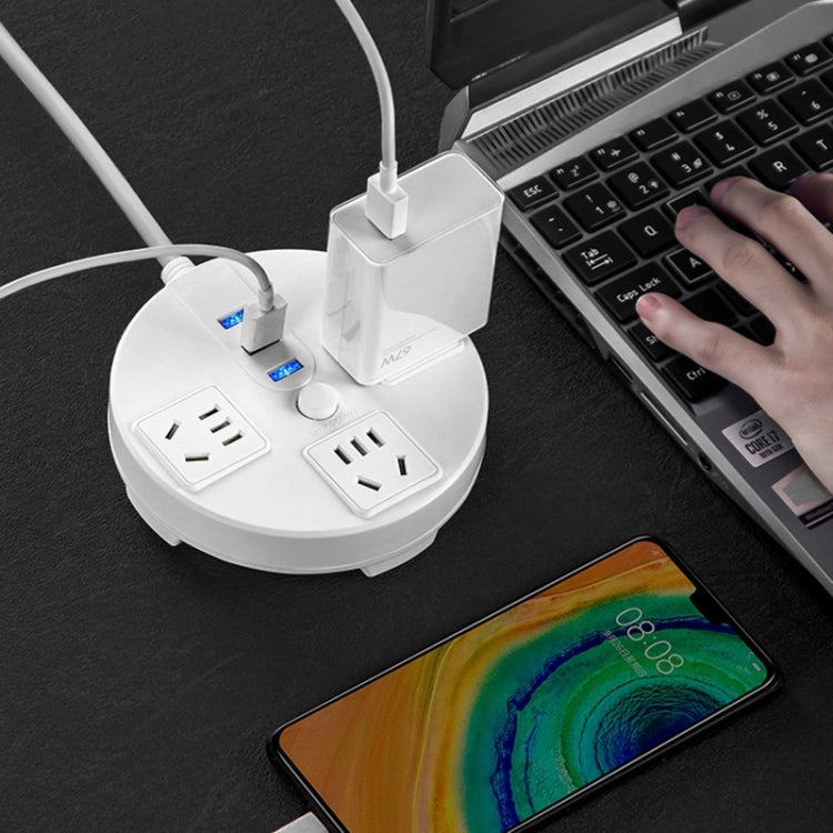 Presa multifunzione da tavolo con cavo e USB 1.8m 2500W