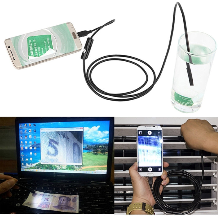 Telecamera ispezione tubo rigido micro USB 6 LED