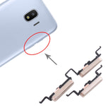 Pulsante di accensione da 10 pezzi + pulsante di controllo del volume, For Samsung Galaxy J2 Core SM-J260, For Samsung Galaxy J4 SM-J400, For Samsung Galaxy J2 Pro 2018 SM-J250, For Samsung Galaxy A8 2018 SM-A530, For Samsung Galaxy A8+ 2018 SM-A730