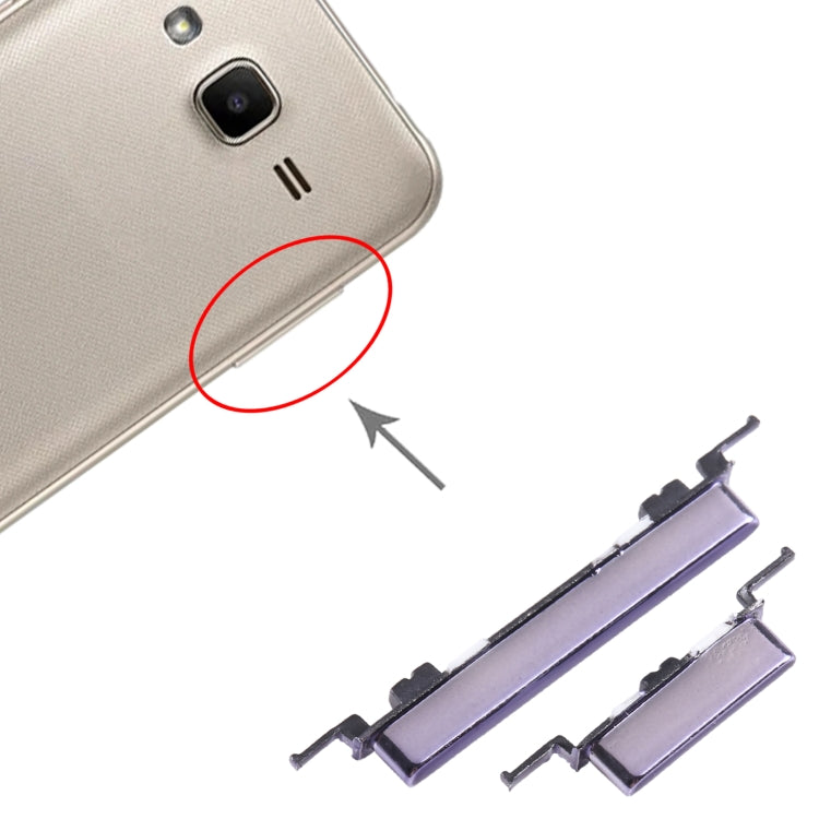 Pulsante di accensione da 10 pezzi + pulsante di controllo del volume, For Samsung Galaxy J2 2017 SM-J200