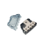 Blocco di distribuzione splitter per cavo di alimentazione/terra per amplificatore audio stereo per auto a 4 vie 4GA, 4-Way