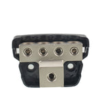 Blocco di distribuzione splitter per cavo di alimentazione/terra per amplificatore audio stereo per auto a 4 vie 4GA, 4-Way
