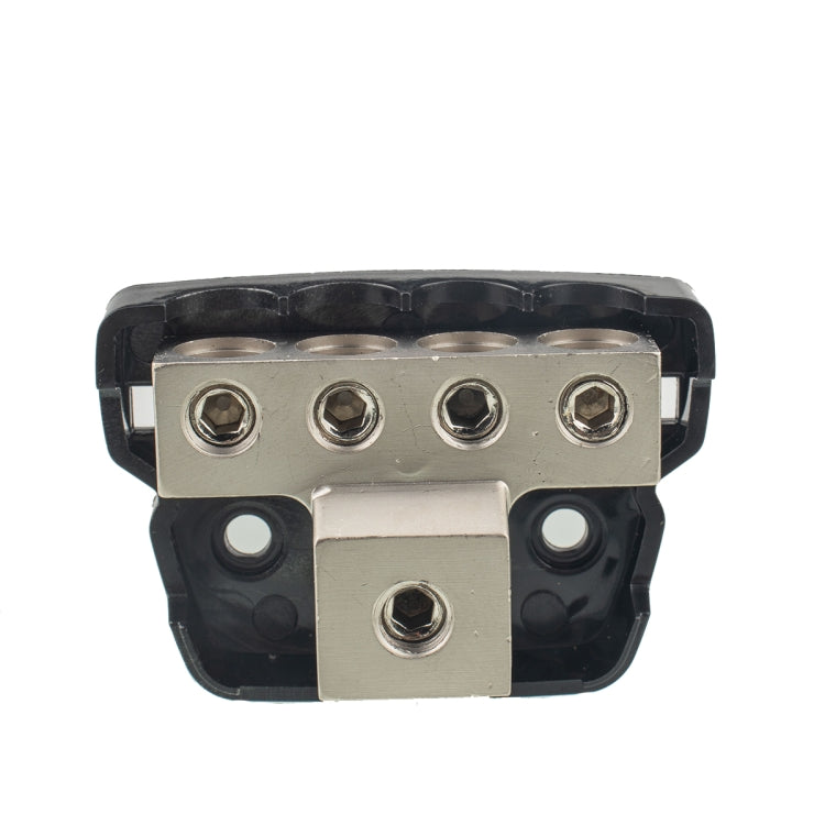 Blocco di distribuzione splitter per cavo di alimentazione/terra per amplificatore audio stereo per auto a 4 vie 4GA, 4-Way