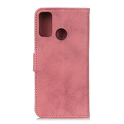 KHAZNEH Custodia in pelle a conchiglia orizzontale con struttura in pelle bovina con supporto, slot per carte e portafoglio, For Xiaomi Redmi 9C, For Xiaomi Redmi 9A