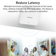 AP wireless per interni con montaggio a soffitto a doppia frequenza COMFAST CF-E393AX 3000Mbps WIFI6, CF-E393AX