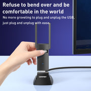 COMFAST CF-U318 Cavo prolunga USB 3.0 ad alta velocità da 1,2 m con base, With Base 1.2m