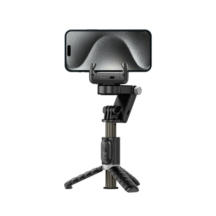 Stabilizzatore gimbal Q18 con tracking 360° e luce selfie