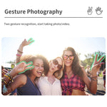 Stabilizzatore gimbal Q18 con tracking 360° e luce selfie