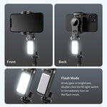 Stabilizzatore gimbal Q18 con tracking 360° e luce selfie