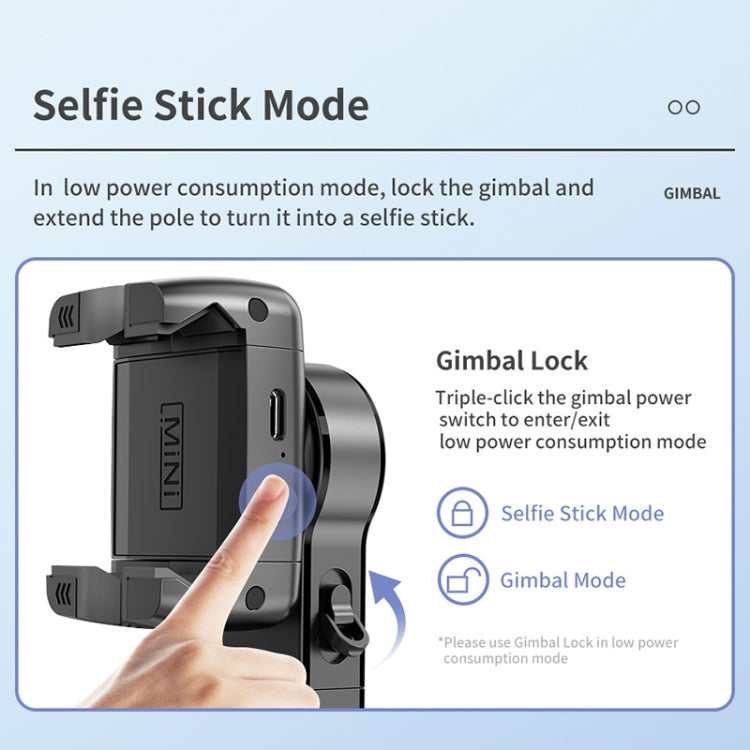 Stabilizzatore gimbal Q18 con tracking 360° e luce selfie