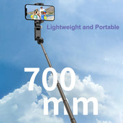 Stabilizzatore Q18 con tracking 360° e luce selfie