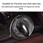 Pulsante dell'interruttore di accensione della chiave del motore di avviamento con un solo pulsante dell'auto, For Porsche Cayenne 2011-2017