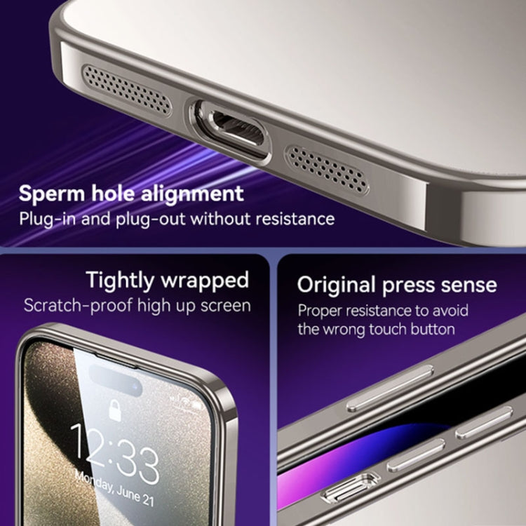 Custodia TPU satinato per iPhone 15 Pro Max