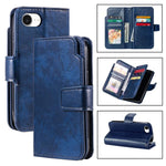 Custodia per cellulare in pelle con portafoglio triplo e 9 carte, For iPhone 18 Pro, For iPhone 18 Pro Max, For iPhone 17e / 16e, For iPhone 17 Pro Max