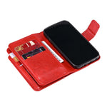 Custodia per cellulare in pelle con portafoglio triplo e 9 carte, For iPhone 18 Pro, For iPhone 18 Pro Max, For iPhone 17e / 16e, For iPhone 17 Pro Max